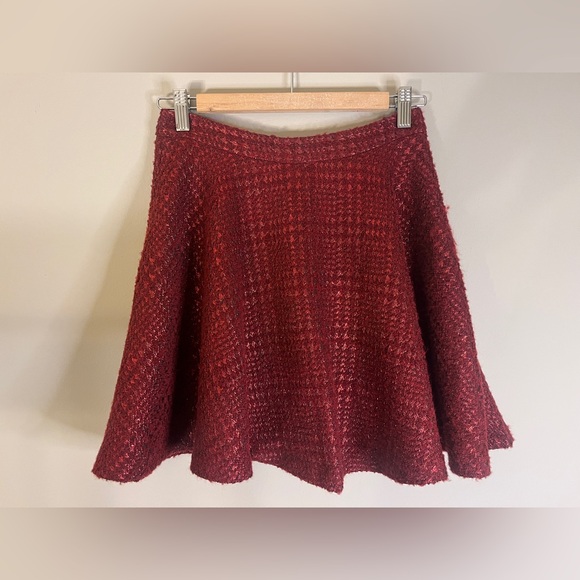 Alice + Olivia Dresses & Skirts - Alice + Olivia Burgundy Skater Skirt